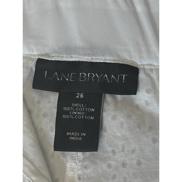 NWOT Lane Bryant SZ: 26 White Eyelet Shorts - Picture 8 of 11
